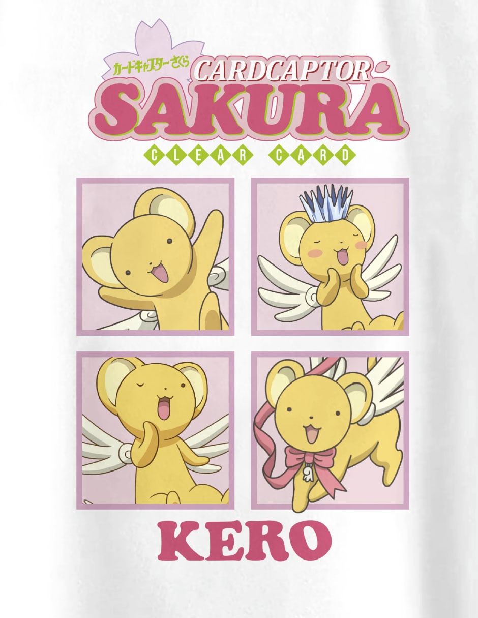 Playera Sakura Cardcaptor manga corta para niña 3